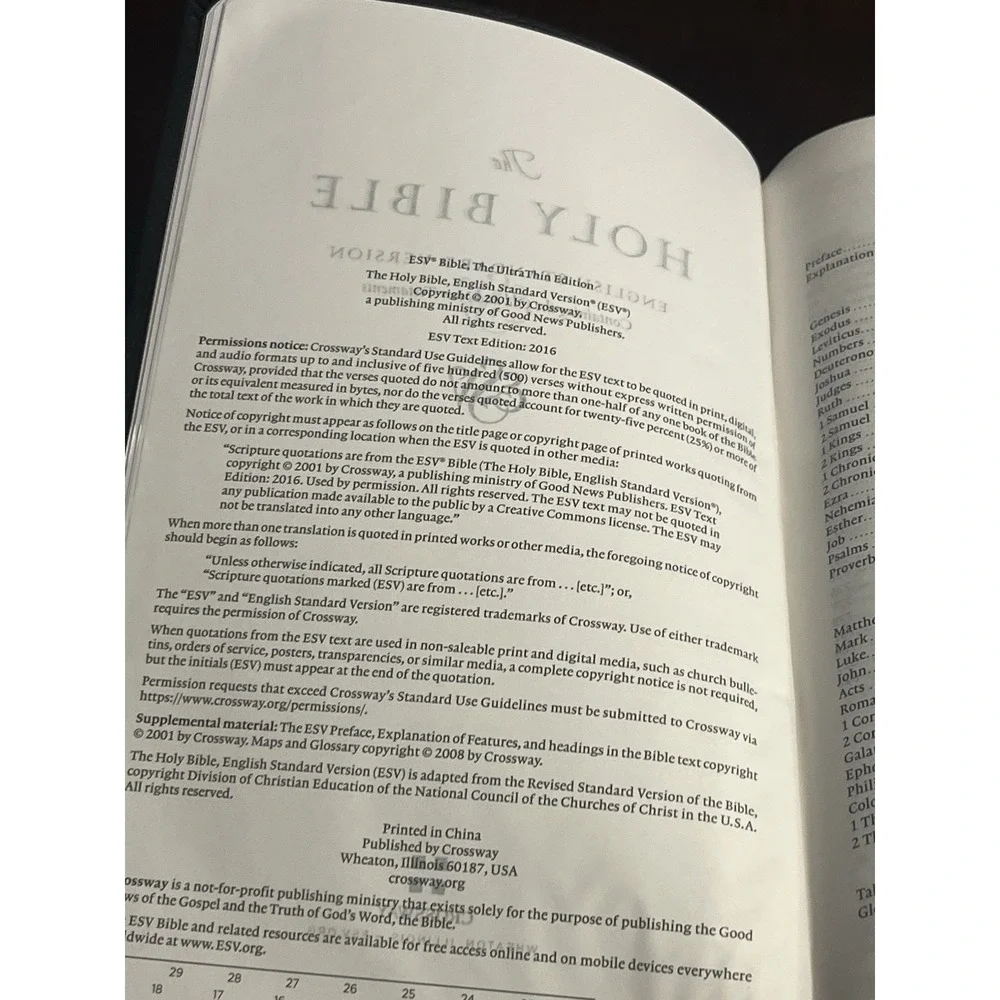 ESV Value Thinline Bible TruTone Black Imitation Leather, by Crossway